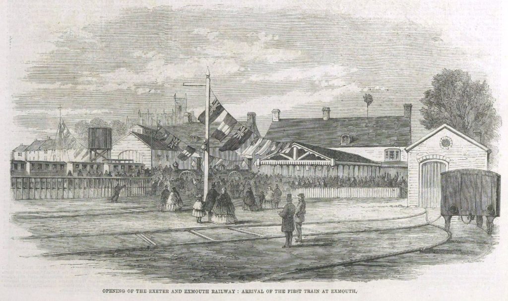 Exmouth's first railway station