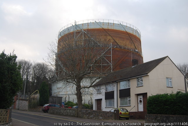 Albion Hill Gas Holder Exmouth