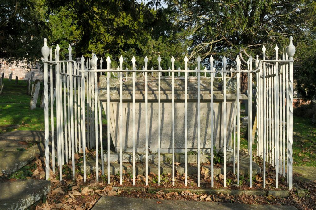 Lady Nelson's grave in Littleham Churchyard