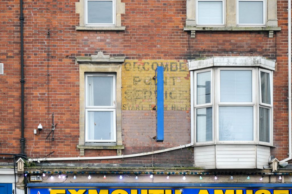 Orcombe Point Service - Exmouth ghost sign